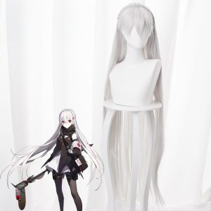 Warfarin Silver-white Headband Cosplay Wig for Arknights - 492I