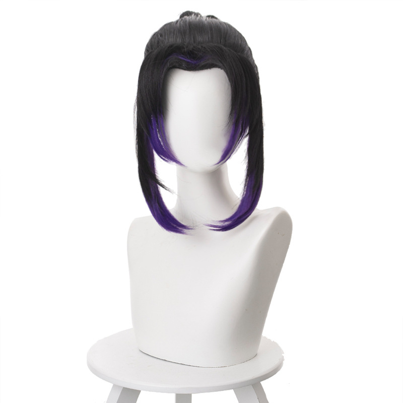 Shinobu Kocho Gradient Ponytail Styled Cosplay Wig for Demon Slayer: Kimetsu no Yaiba - 487F - Image 5