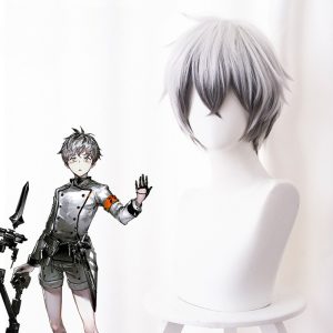 Mephisto Gradient Silver Gray Cosplay Wig for Arknights - 492Q