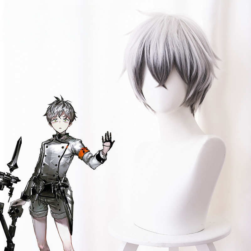 Mephisto Gradient Silver Gray Cosplay Wig for Arknights - 492Q