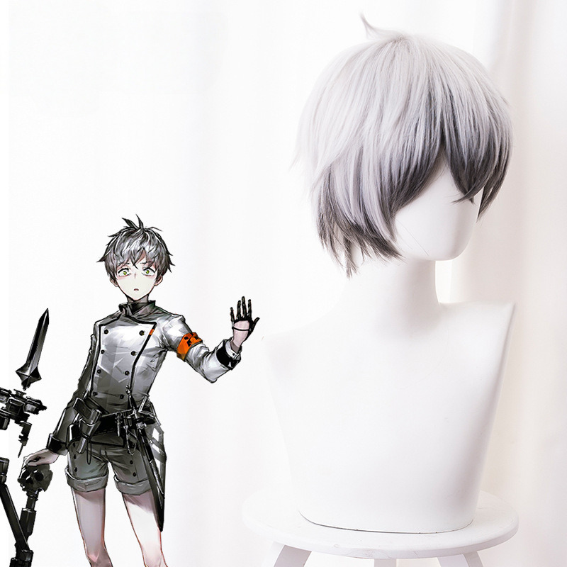 Mephisto Gradient Silver Gray Cosplay Wig for Arknights - 492Q - Image 3