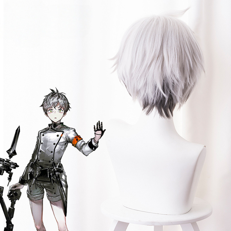 Mephisto Gradient Silver Gray Cosplay Wig for Arknights - 492Q - Image 4