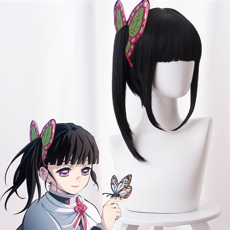 Kanao Tsuyuri Single Ponytail Cosplay Wig for Demon Slayer: Kimetsu no Yaiba - 487J - Image 2