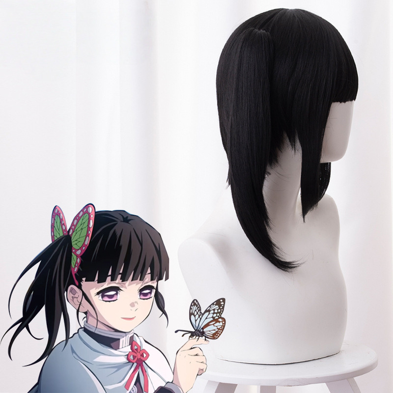 Kanao Tsuyuri Single Ponytail Cosplay Wig for Demon Slayer: Kimetsu no Yaiba - 487J - Image 3