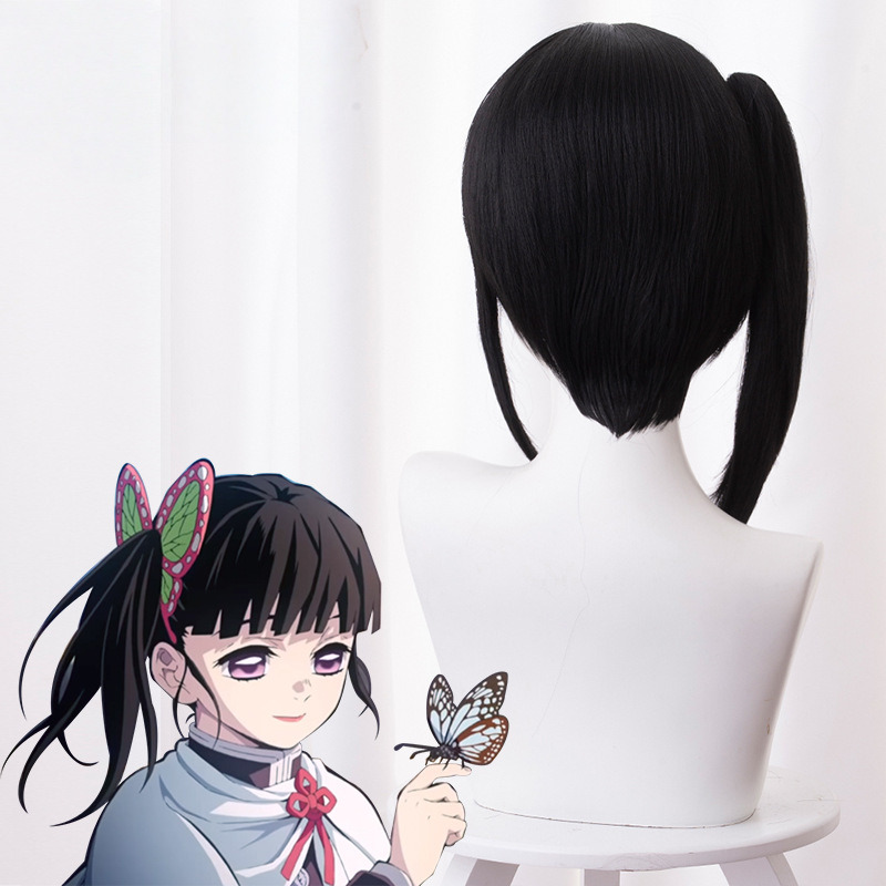 Kanao Tsuyuri Single Ponytail Cosplay Wig for Demon Slayer: Kimetsu no Yaiba - 487J - Image 4