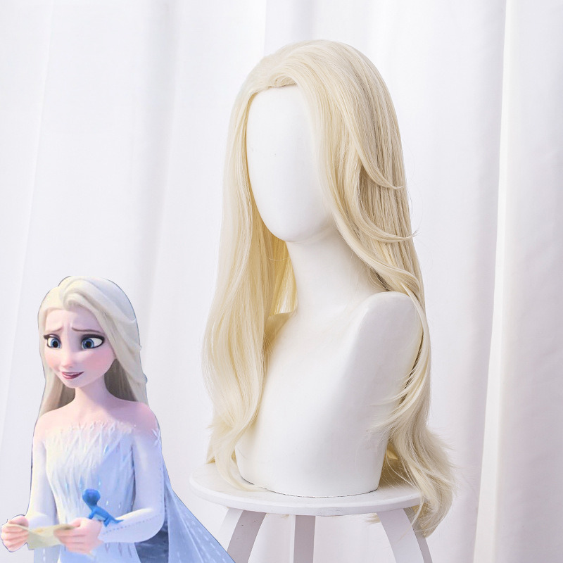 Elsa Loose Hair Cosplay Wig for Frozen 2 - 336G - Image 2