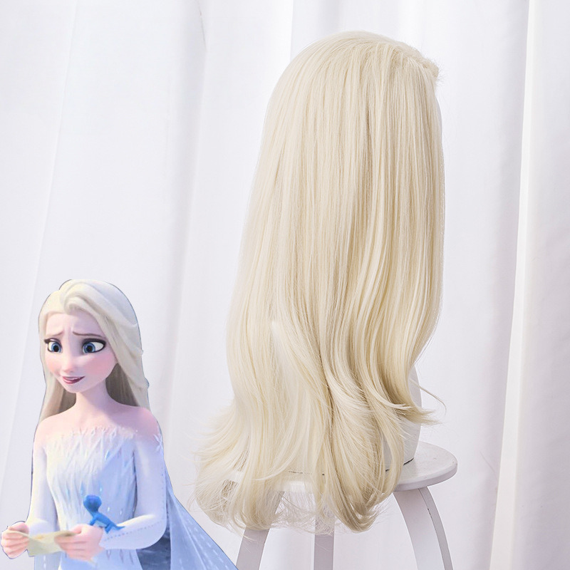 Elsa Loose Hair Cosplay Wig for Frozen 2 - 336G - Image 3