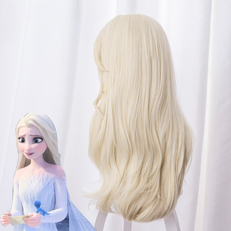 Elsa Loose Hair Cosplay Wig for Frozen 2 - 336G - Image 4