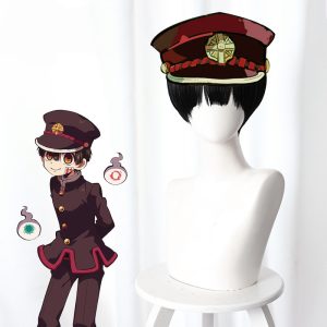 Hanako-kun Black-brown Short Cosplay Wig for Toilet-Bound Hanako-kun - 497B