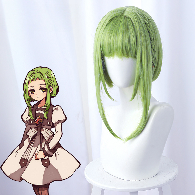 Hanako-kun Green Cosplay Wig for Toilet-Bound Hanako-kun - 497E - Image 2