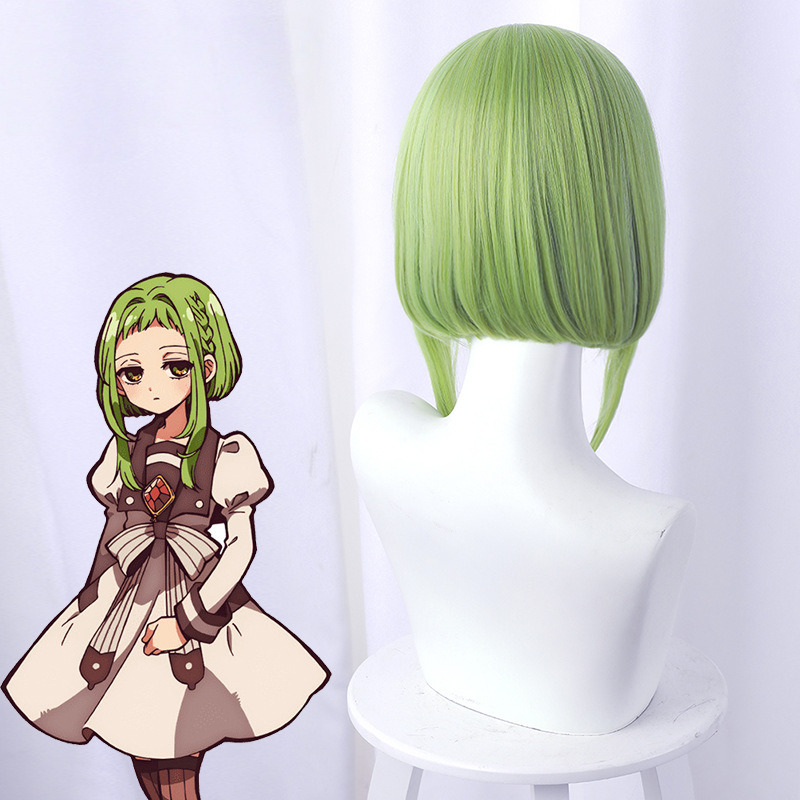 Hanako-kun Green Cosplay Wig for Toilet-Bound Hanako-kun - 497E - Image 4
