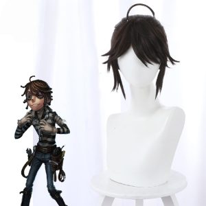 Prisoner Brown Short Ponytail Cosplay Wig for Identity V - 476H