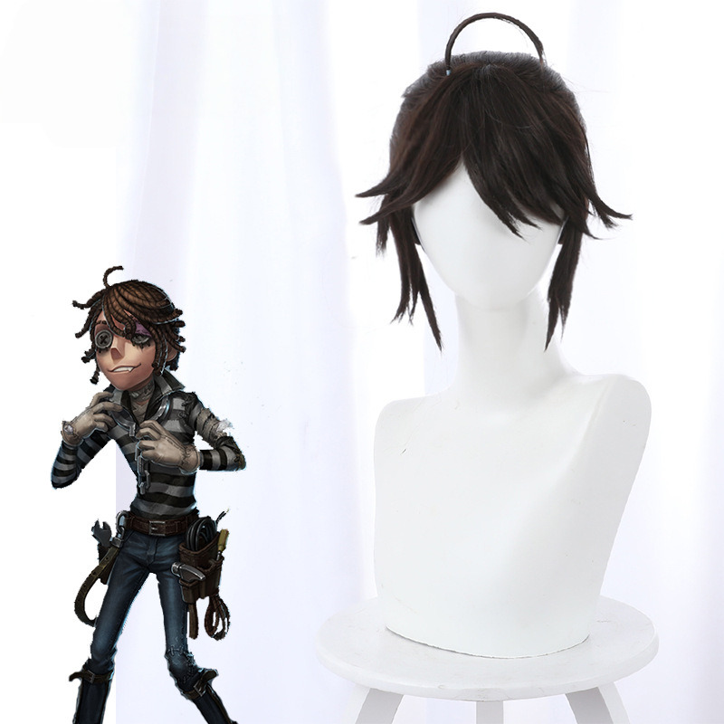 Prisoner Brown Short Ponytail Cosplay Wig for Identity V - 476H