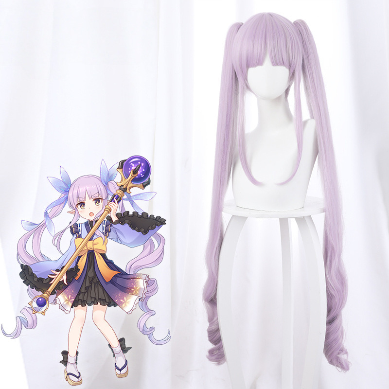 Kyoka Hikawa Pink-purple Twin Ponytail Cosplay Wig for Princess Connect! Re:Dive - 499D