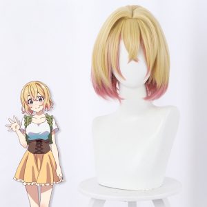 Mami Nanami Gradient Yellow Bob Short Cosplay Wig for Rent-A-Girlfriend - 501B