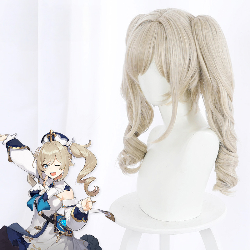 Barbara Twin Ponytail Cosplay Wig for Genshin Impact - 503C - Image 2
