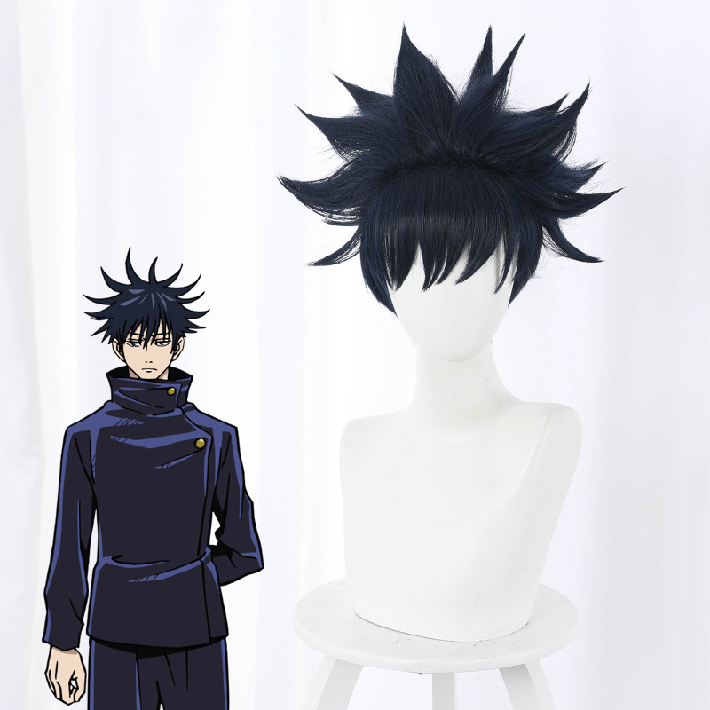 Megumi Fushiguro Short Flipped Spiked Cosplay Wig for Jujutsu Kaisen - 505C