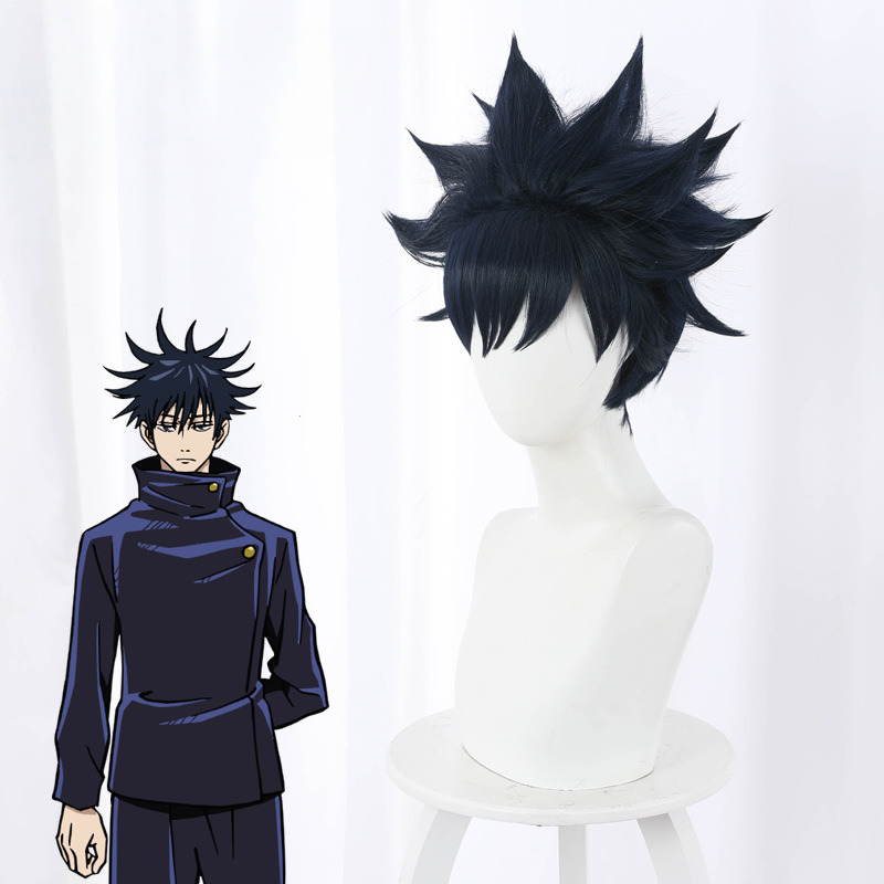 Megumi Fushiguro Short Flipped Spiked Cosplay Wig for Jujutsu Kaisen - 505C - Image 2