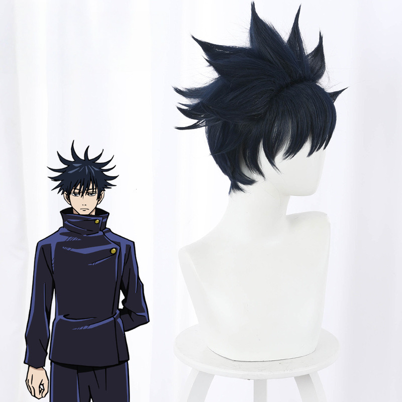 Megumi Fushiguro Short Flipped Spiked Cosplay Wig for Jujutsu Kaisen - 505C - Image 3