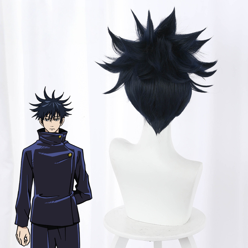 Megumi Fushiguro Short Flipped Spiked Cosplay Wig for Jujutsu Kaisen - 505C - Image 4
