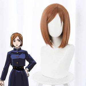 Nobara Kugisaki Brown Short Cosplay Wig for Jujutsu Kaisen - 505B