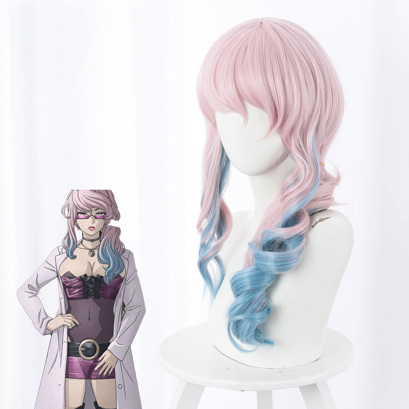 Doctor Light Pink Gradient Cosplay Wig for Akudama Drive - 504C - Image 2