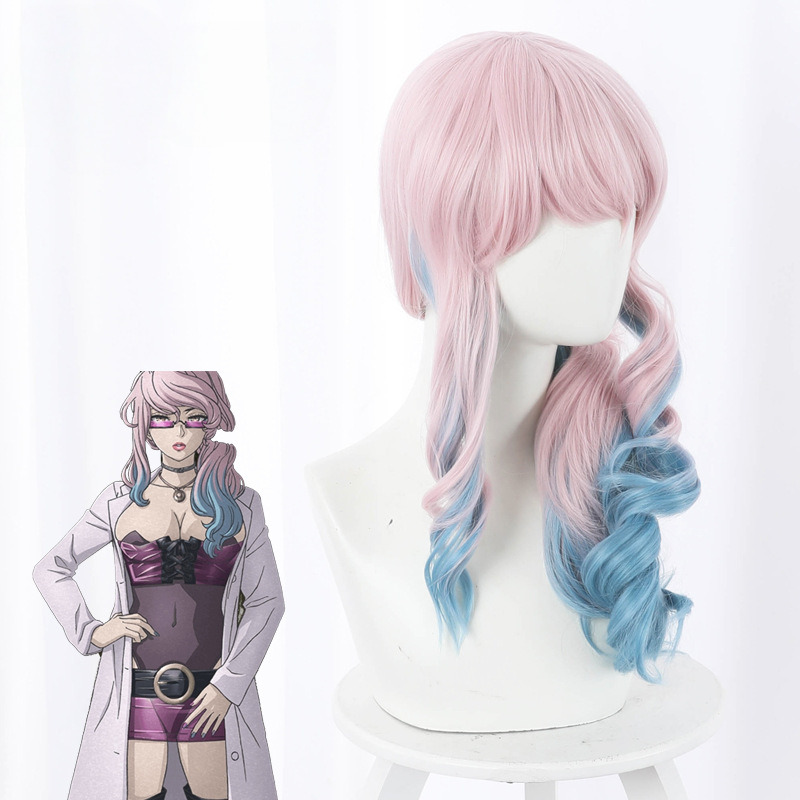 Doctor Light Pink Gradient Cosplay Wig for Akudama Drive - 504C - Image 3