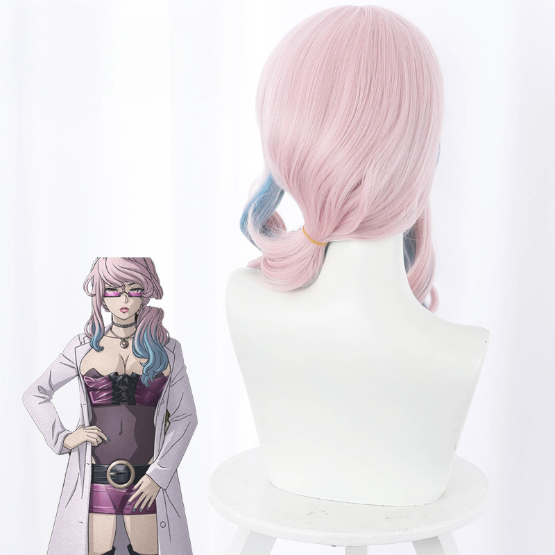 Doctor Light Pink Gradient Cosplay Wig for Akudama Drive - 504C - Image 5