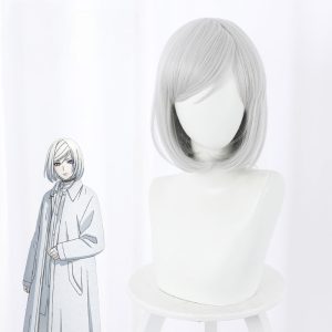 Cutthroat Silver-white Bob Cosplay Wig for Akudama Drive - 504B