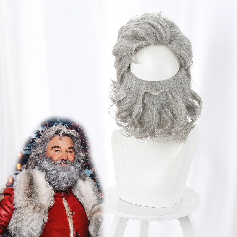 Santa Claus Curly Cosplay Wig for The Christmas Chronicles 2 - 405M