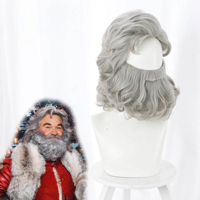Santa Claus Curly Cosplay Wig for The Christmas Chronicles 2 - 405M - Image 3
