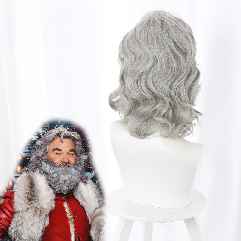 Santa Claus Curly Cosplay Wig for The Christmas Chronicles 2 - 405M - Image 4