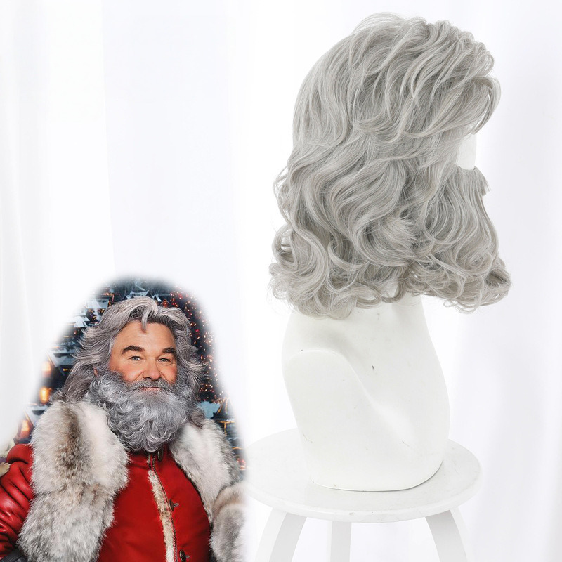 Santa Claus Curly Cosplay Wig for The Christmas Chronicles 2 - 405M - Image 5