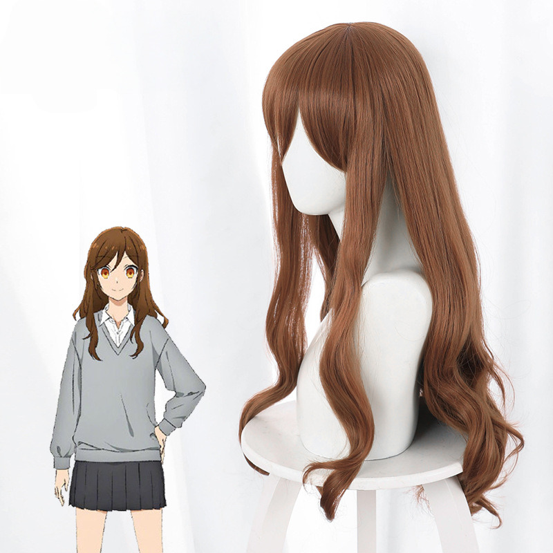 Kyoko Hori Brown Long Wavy Cosplay Wig for Horimiya - 506A - Image 2