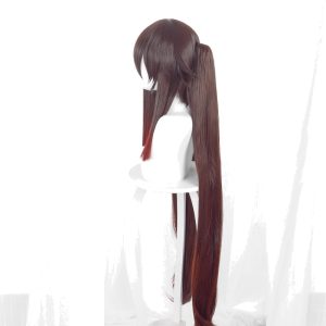 Hu Tao Reddish Brown Gradient Twin Ponytail Cosplay Wig for Genshin Impact - 503J