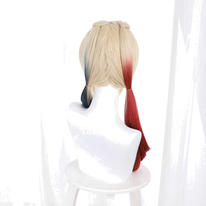 Harley Quinn Gradient Dyed Twin Ponytail Cosplay Wig for The Suicide Squad - 405CB - Image 4