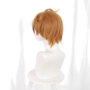 Tartaglia / Childe Golden Brown Short Flipped Cosplay Wig for Genshin Impact - 503R
