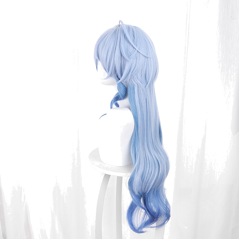 Ganyu Light Blue Gradient Long Wavy Styled Cosplay Wig for Genshin Impact - 503Q