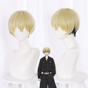 Chifuyu Matsuno Light Blonde Gradient Short Cosplay Wig for Tokyo Revengers - 521B