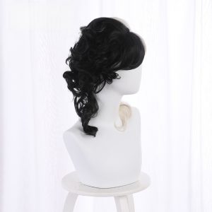 Cruella de Vil Two-tone Short Curly Cosplay Wig for Cruella - 405NC