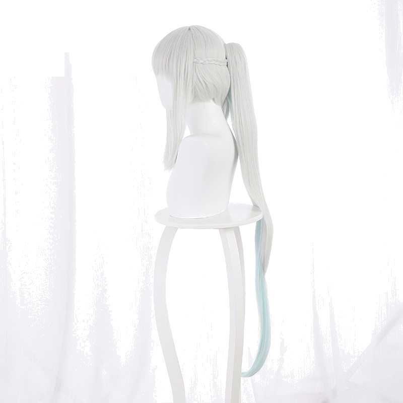 Morgan Gradient Cyan Ponytail Cosplay Wig for Fate/Grand Order - 235QQ