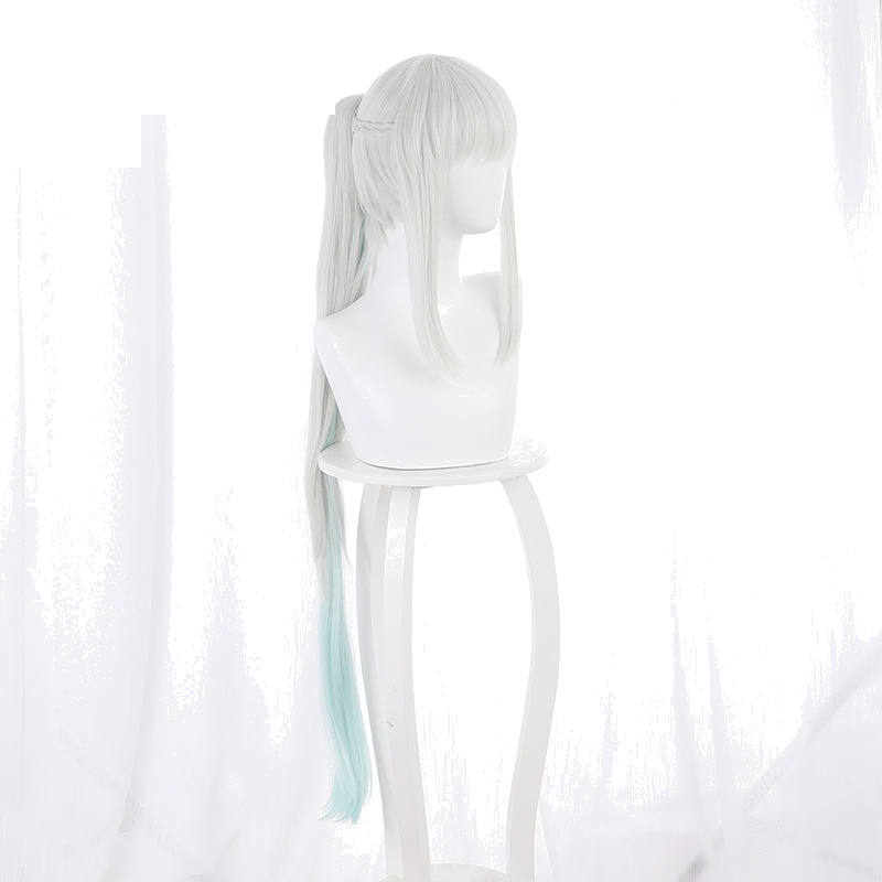 Morgan Gradient Cyan Ponytail Cosplay Wig for Fate/Grand Order - 235QQ - Image 3