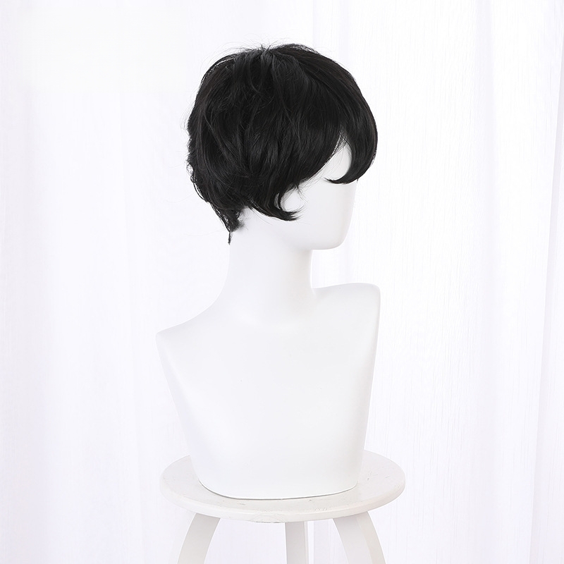 The Duke Short Voluminous Slightly Wavy Cosplay Wig for The Duke of Death and His Maid - 461W - Image 3