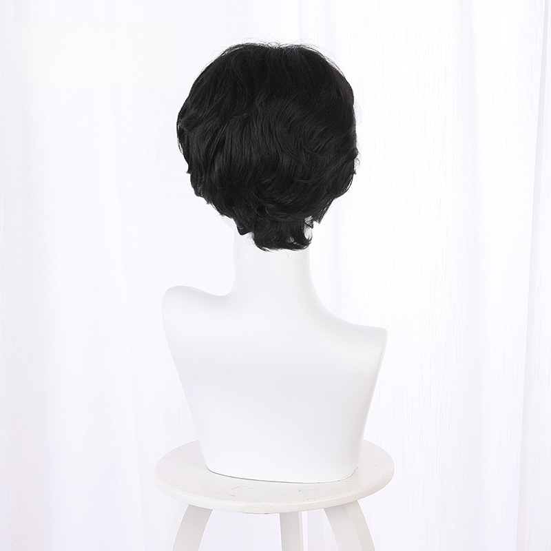 The Duke Short Voluminous Slightly Wavy Cosplay Wig for The Duke of Death and His Maid - 461W - Image 4