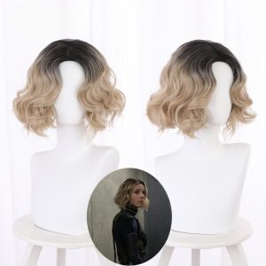 Sylvie Gradient Dyed Short Curly Cosplay Wig for Marvel Loki - 405PA