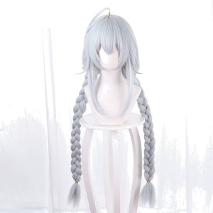 Le Malin White Blue Braided Cosplay Wig for Azur Lane - 472D