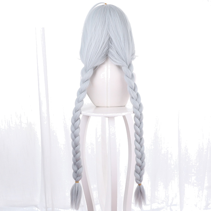 Le Malin White Blue Braided Cosplay Wig for Azur Lane - 472D - Image 4