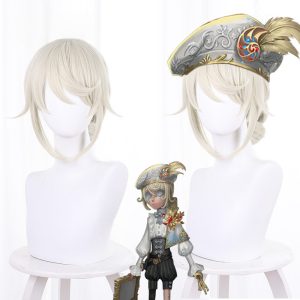 Edgar Valden Cream White Ponytail Styled Cosplay Wig for Identity V - 476JA