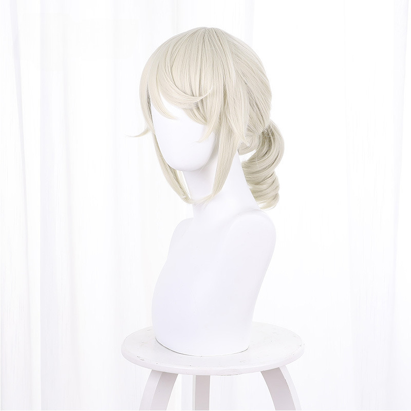 Edgar Valden Cream White Ponytail Styled Cosplay Wig for Identity V - 476JA - Image 2