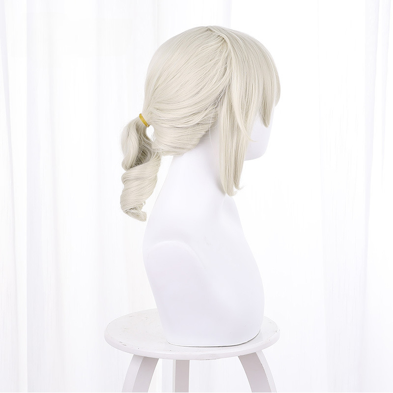 Edgar Valden Cream White Ponytail Styled Cosplay Wig for Identity V - 476JA - Image 4